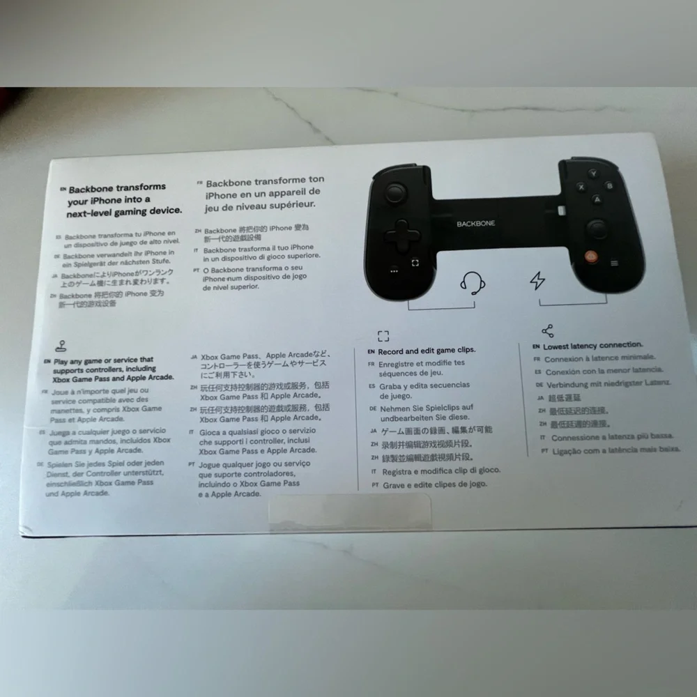 Black Mobile Gaming Controller for iPhone